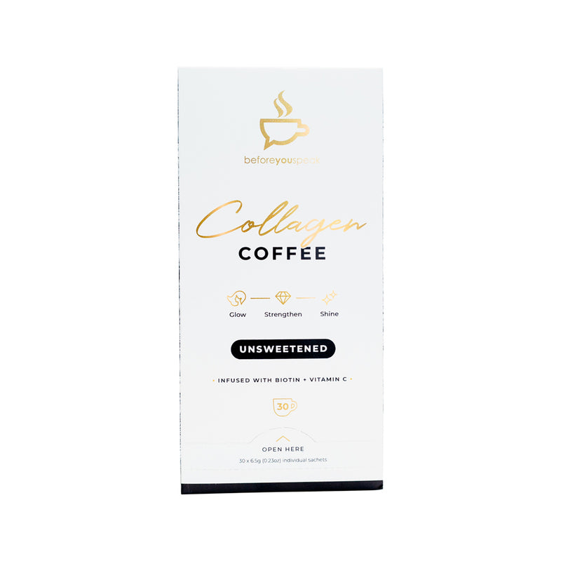 Before You Speak Collagen Coffee Unsweetened 6.5g x 30 Pack