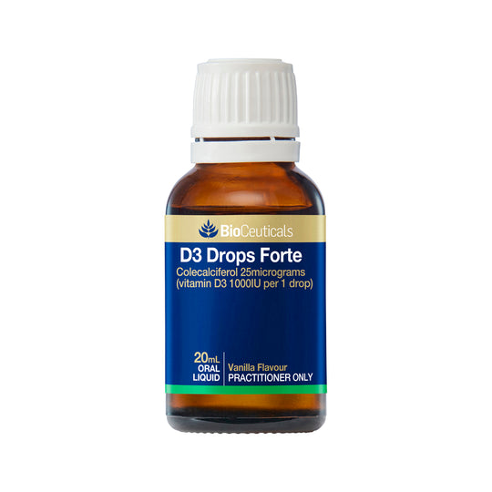 BioCeuticals D3 Drops Forte (1000IU Per Drop) Vanilla Oral Liquid 20ml