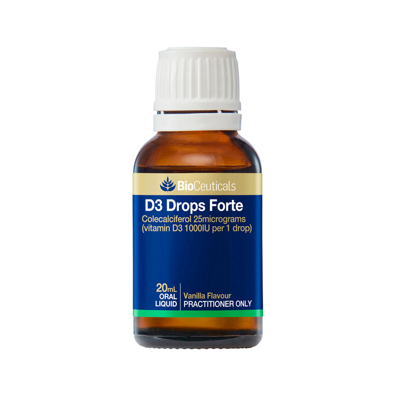 BioCeuticals D3 Drops Forte (1000IU Per Drop) Vanilla Oral Liquid 20ml