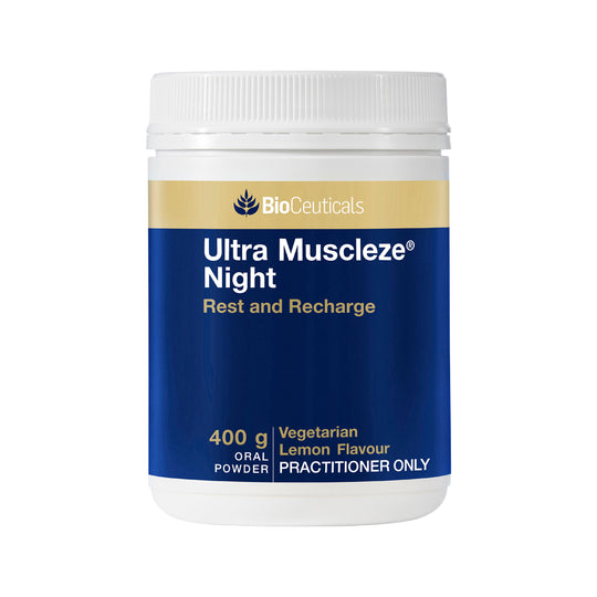 BioCeuticals Ultra Muscleze Night Lemon Oral Powder 400g