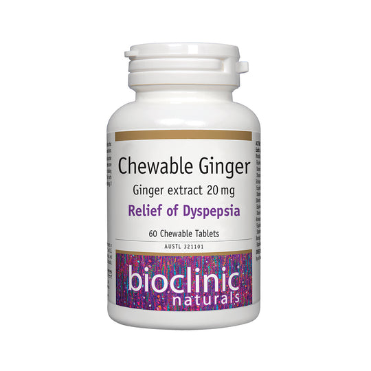 Bioclinic Naturals Chewable Ginger 60t
