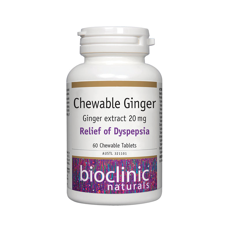 Bioclinic Naturals Chewable Ginger 60t