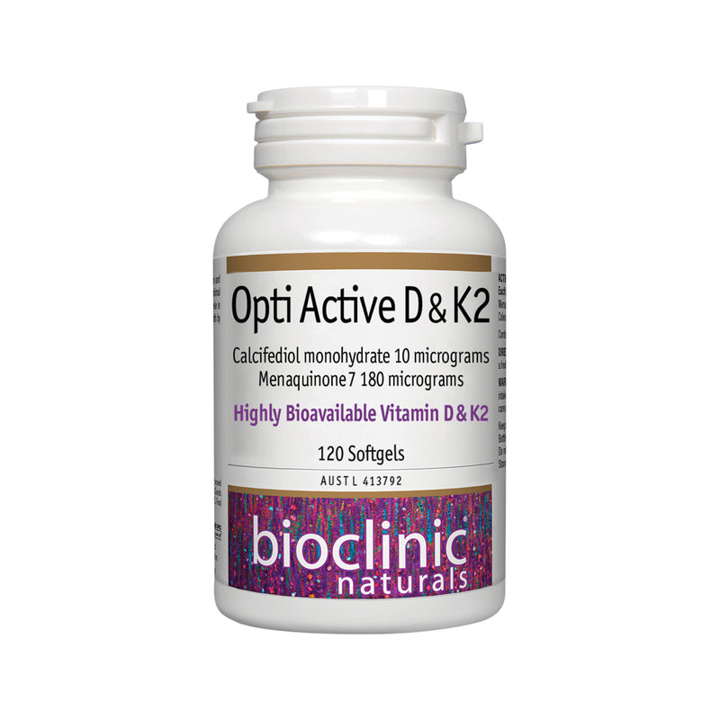 Bioclinic Naturals Opti Active D & K2 120c