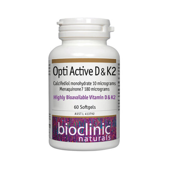 Bioclinic Naturals Opti Active D & K2 60c