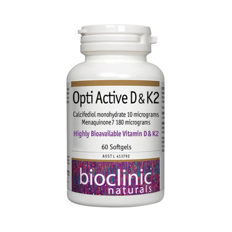 Bioclinic Naturals Opti Active D & K2 60c