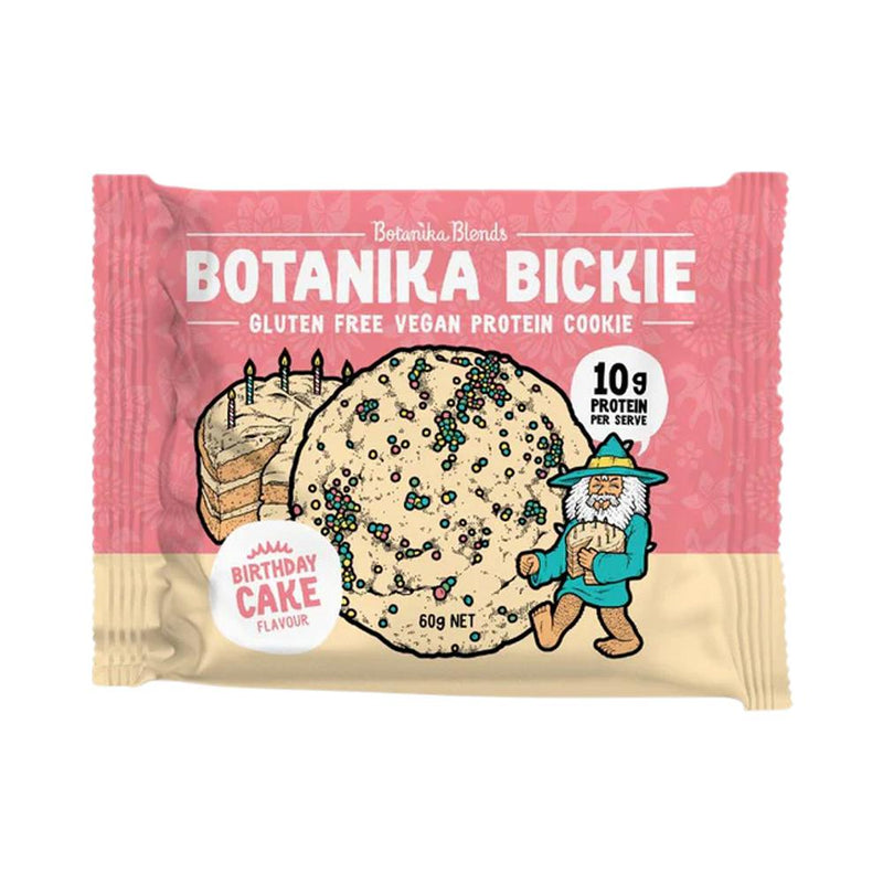 BOTANIKA BLENDS BICKIES BIRTHDAY CAKE 60G X 12 DISPLAY