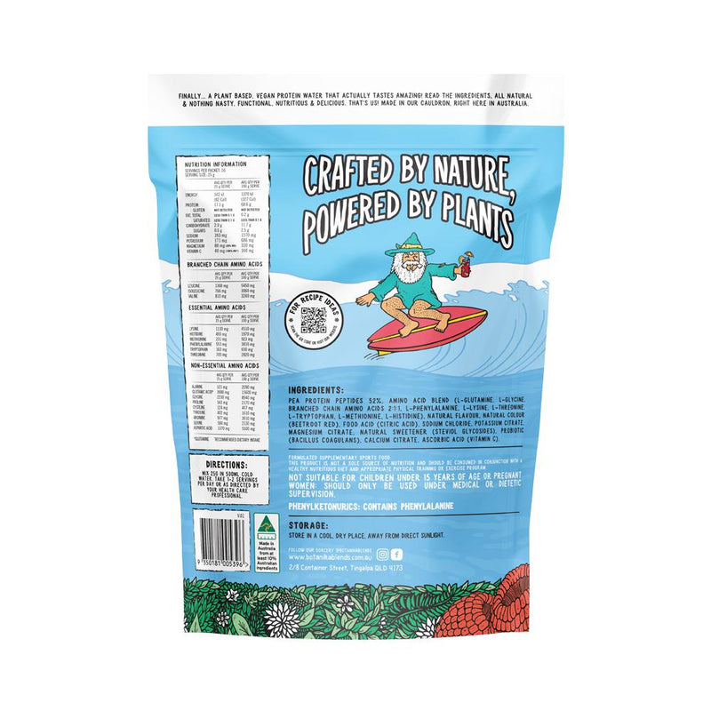 BOTANIKA BLENDS PLANT PROTEIN WATER RASPBERRY 400G