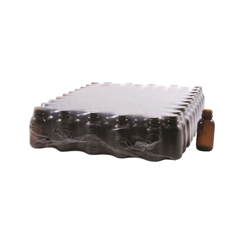 Bottle Glass Amber 50ml (24mm neck diameter) x 110 Tray