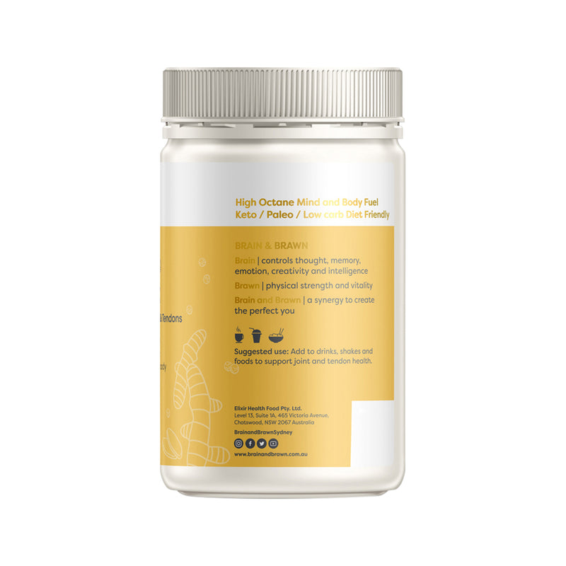 Brain and Brawn Performance Golden Elixir (with Organic Turmeric & Collagen) Natural 300g