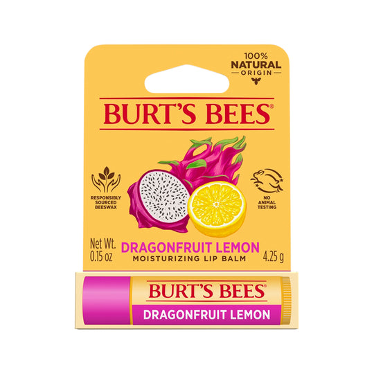 Burts Bees Moisturising Lip Balm Dragonfruit Lemon 4.25g