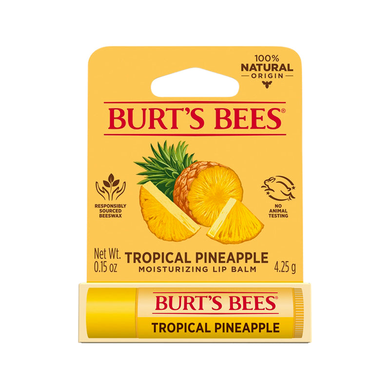 Burts Bees Moisturising Lip Balm Tropical Pineapple 4.25g