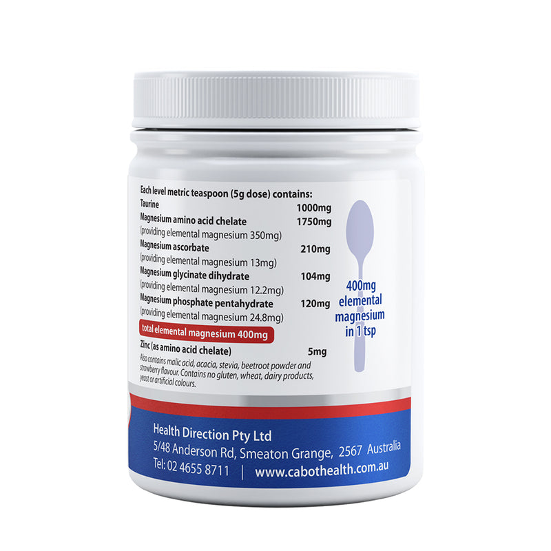 Cabot Health Magnesium Ultra Potent Strawberry Powder 200g
