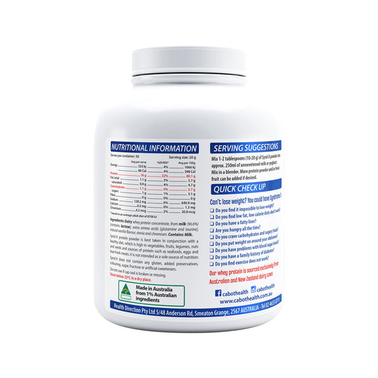 Cabot Health Synd-X Extreme (High Protein & Low Carb) Vanilla 1kg
