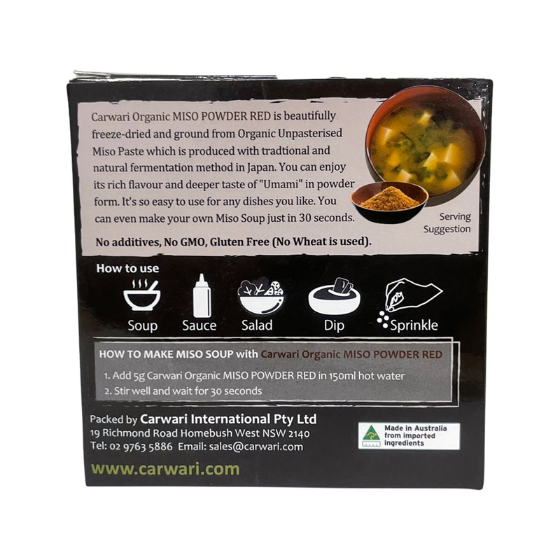 Carwari Organic Miso Powder Red 60g
