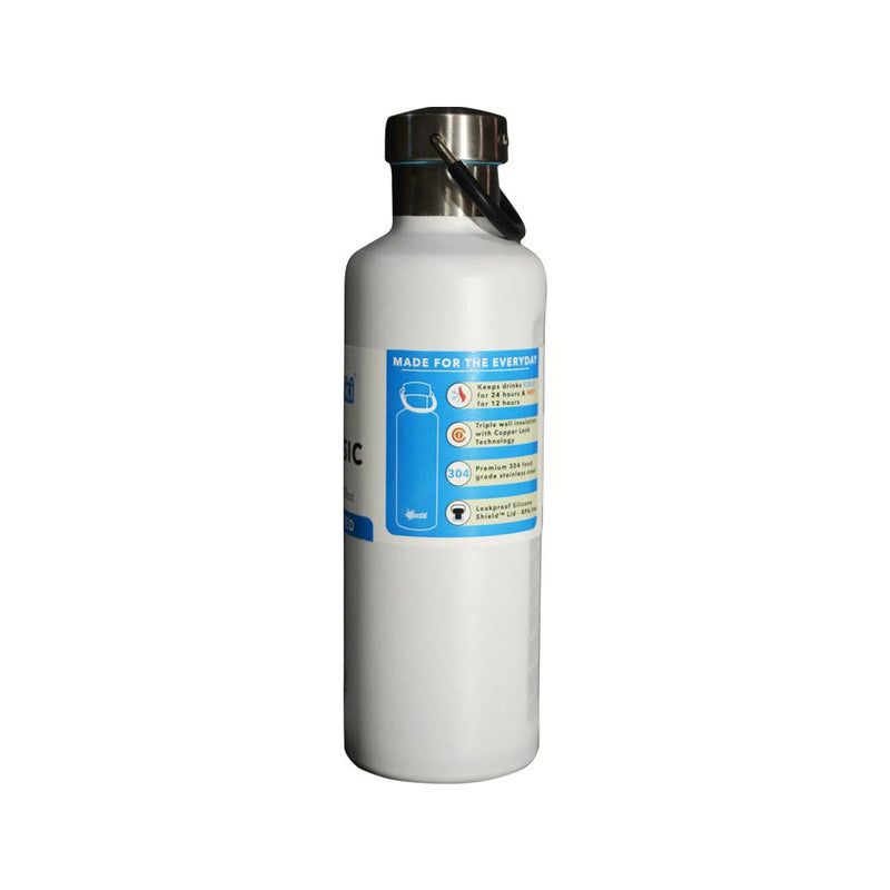 CHEEKI INSULATED BOTTLE CLASSIC WHITE 600ML