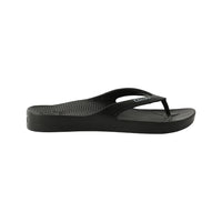 Cheeki Arch Support Thongs Black Mens Size US9