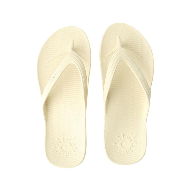 CHEEKI THONGS ARCH SUPPORT SANDSTONE KIDS SIZE US2