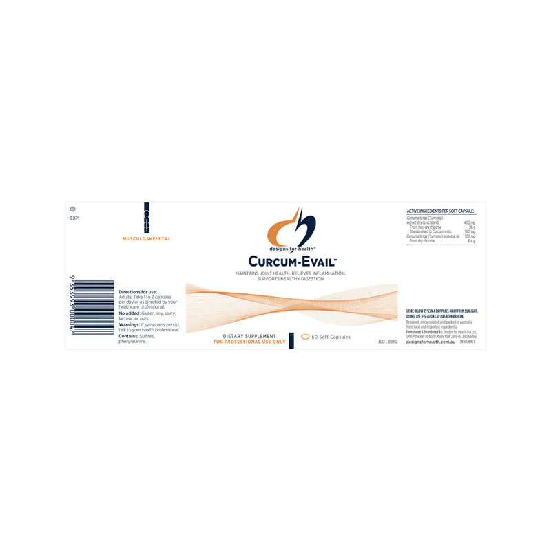 Designs For Health Curcum-Evail 60c
