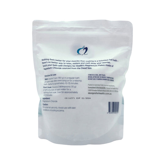 Designs For Health Magnesium Flakes (Relaxing Bath Soak) 750g  SELL THROUGH