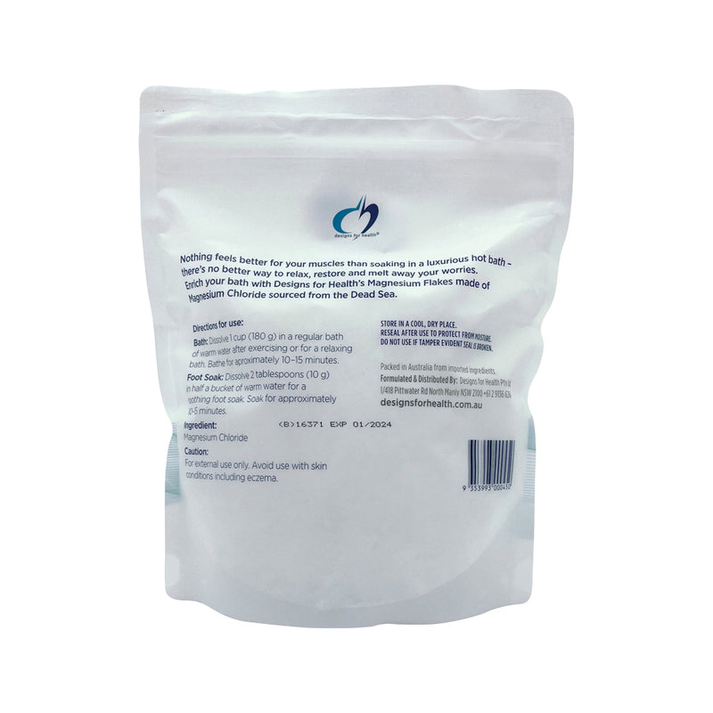 Designs For Health Magnesium Flakes (Relaxing Bath Soak) 750g  SELL THROUGH