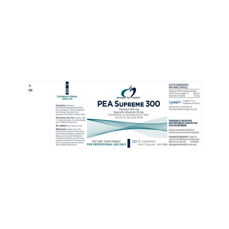 Designs For Health PEA Supreme 300 42c