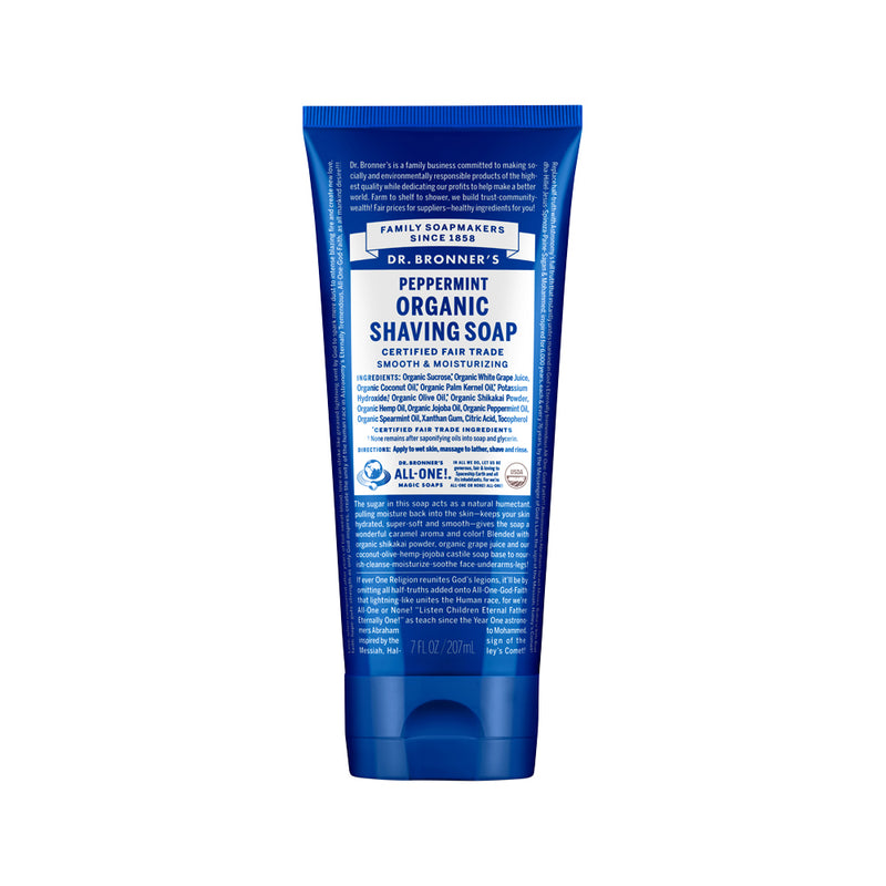 Dr. Bronners Organic Shaving Soap Peppermint 207ml