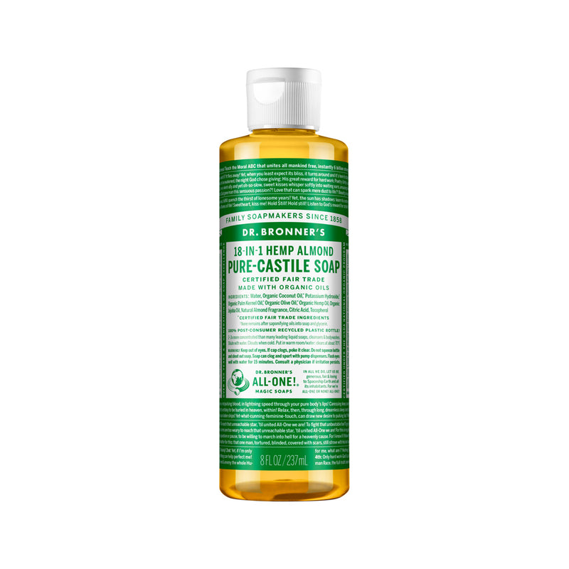 DR. BRONNERS PURE-CASTILE MAGIC SOAP LIQUID (18-IN-1) ALMOND 237ML