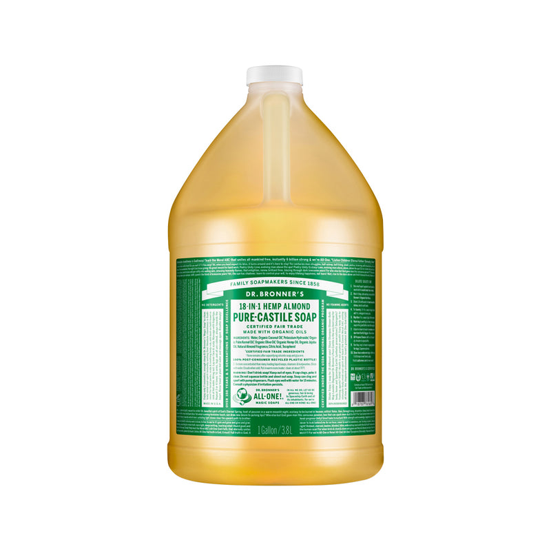 DR. BRONNERS PURE-CASTILE MAGIC SOAP LIQUID (18-IN-1) ALMOND 3.78L