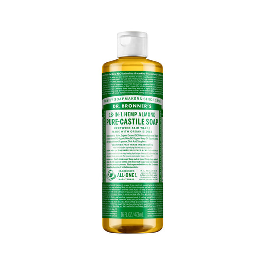 DR. BRONNERS PURE-CASTILE MAGIC SOAP LIQUID (18-IN-1) ALMOND 473ML