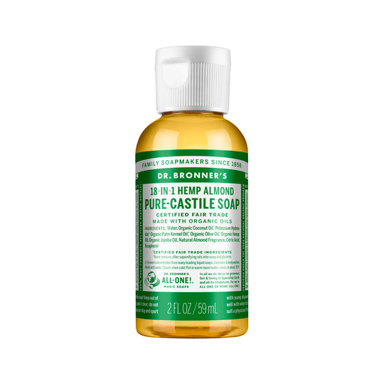 DR. BRONNERS PURE-CASTILE MAGIC SOAP LIQUID (18-IN-1) ALMOND 59ML