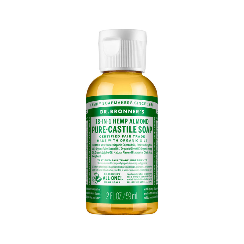 DR. BRONNERS PURE-CASTILE MAGIC SOAP LIQUID (18-IN-1) ALMOND 59ML