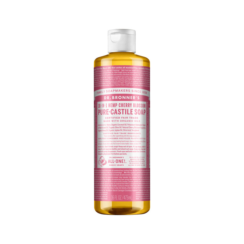 DR. BRONNERS PURE-CASTILE MAGIC SOAP LIQUID (18-IN-1) CHERRY BLOSSOM 473ML