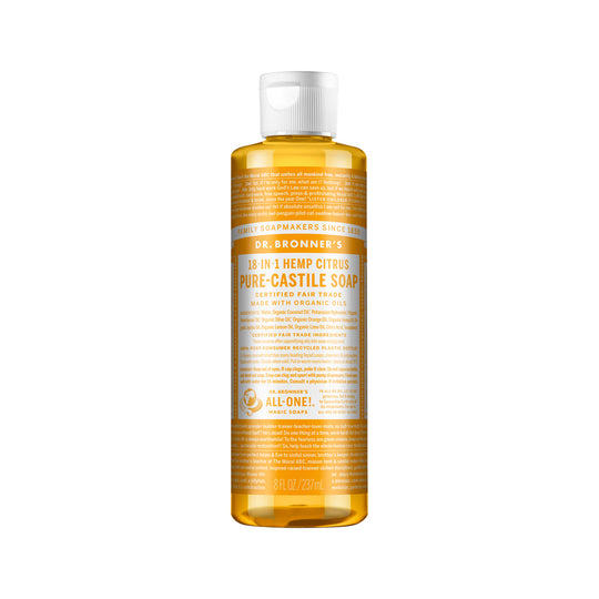 DR. BRONNERS PURE-CASTILE MAGIC SOAP LIQUID (18-IN-1) CITRUS 237ML