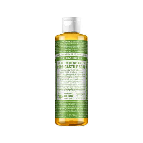 DR. BRONNERS PURE-CASTILE MAGIC SOAP LIQUID (18-IN-1) GREEN TEA 237ML