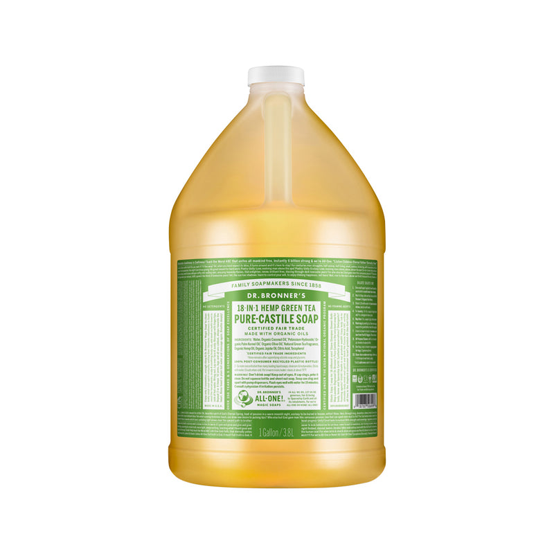 DR. BRONNERS PURE-CASTILE MAGIC SOAP LIQUID (18-IN-1) GREEN TEA 3.78L
