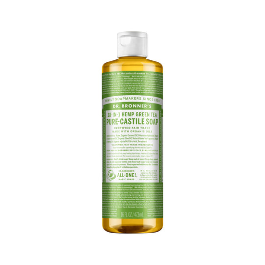 DR. BRONNERS PURE-CASTILE MAGIC SOAP LIQUID (18-IN-1) GREEN TEA 473ML