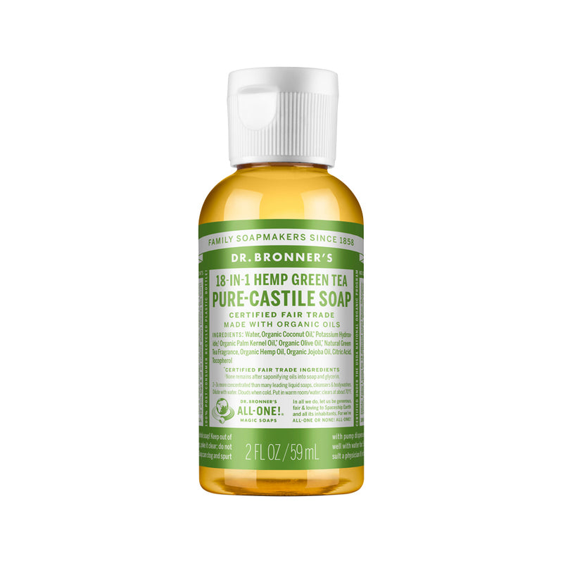 DR. BRONNERS PURE-CASTILE MAGIC SOAP LIQUID (18-IN-1) GREEN TEA 59ML