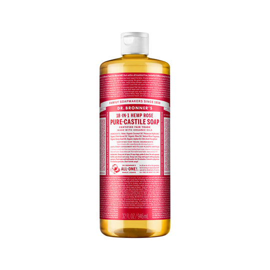 DR. BRONNERS PURE-CASTILE MAGIC SOAP LIQUID (18-IN-1) ROSE 946ML