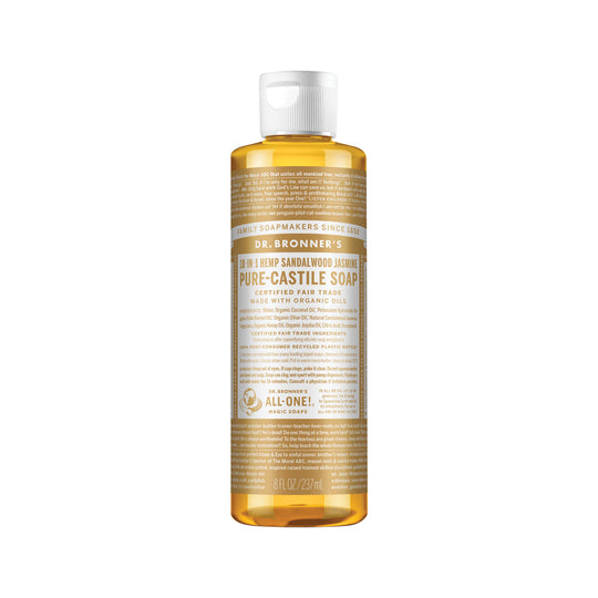 DR. BRONNERS PURE-CASTILE MAGIC SOAP LIQUID (18-IN-1) SANDALWOOD JASMINE 237ML