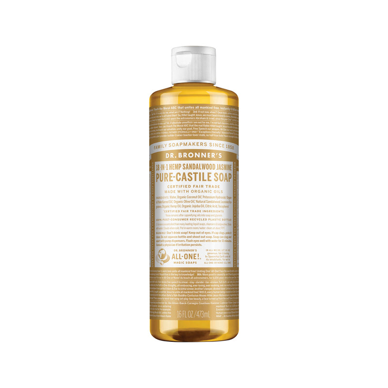 DR. BRONNERS PURE-CASTILE MAGIC SOAP LIQUID (18-IN-1) SANDALWOOD JASMINE 473ML