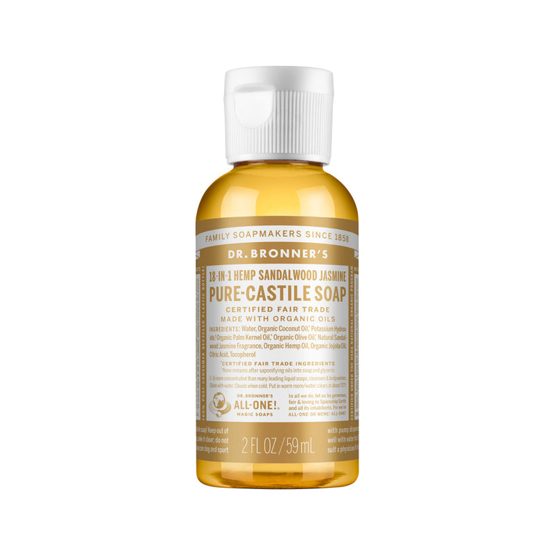 DR. BRONNERS PURE-CASTILE MAGIC SOAP LIQUID (18-IN-1) SANDALWOOD JASMINE 59ML