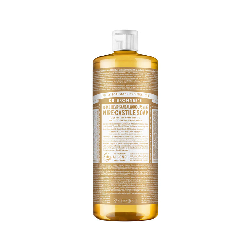 DR. BRONNERS PURE-CASTILE MAGIC SOAP LIQUID (18-IN-1) SANDALWOOD JASMINE 946ML