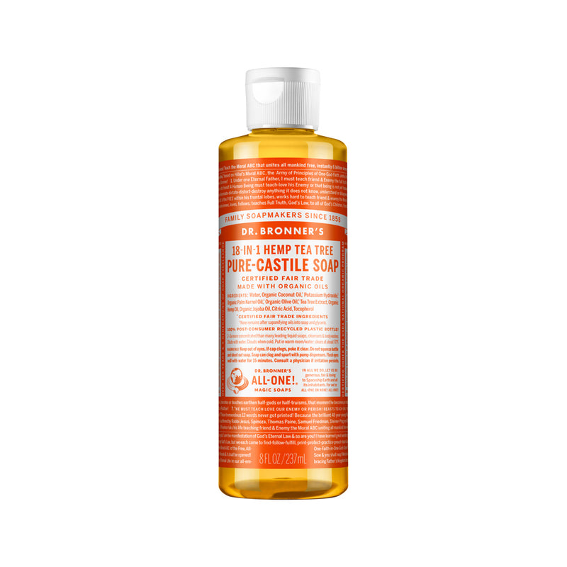 DR. BRONNERS PURE-CASTILE MAGIC SOAP LIQUID (18-IN-1) TEA TREE 237ML