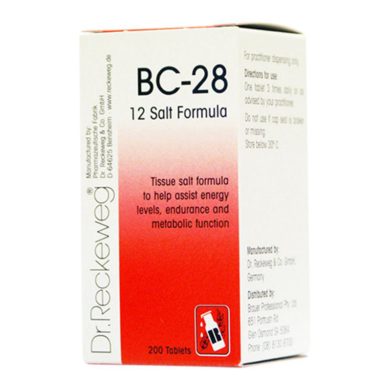 Dr. Reckeweg Schuessler BioChemic Tissue Salt BC-28 (12 Salt Formula) 200t