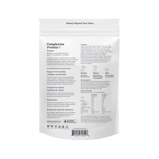 Edible Beauty Australia Complexion Protein + Powder Vanilla 250g