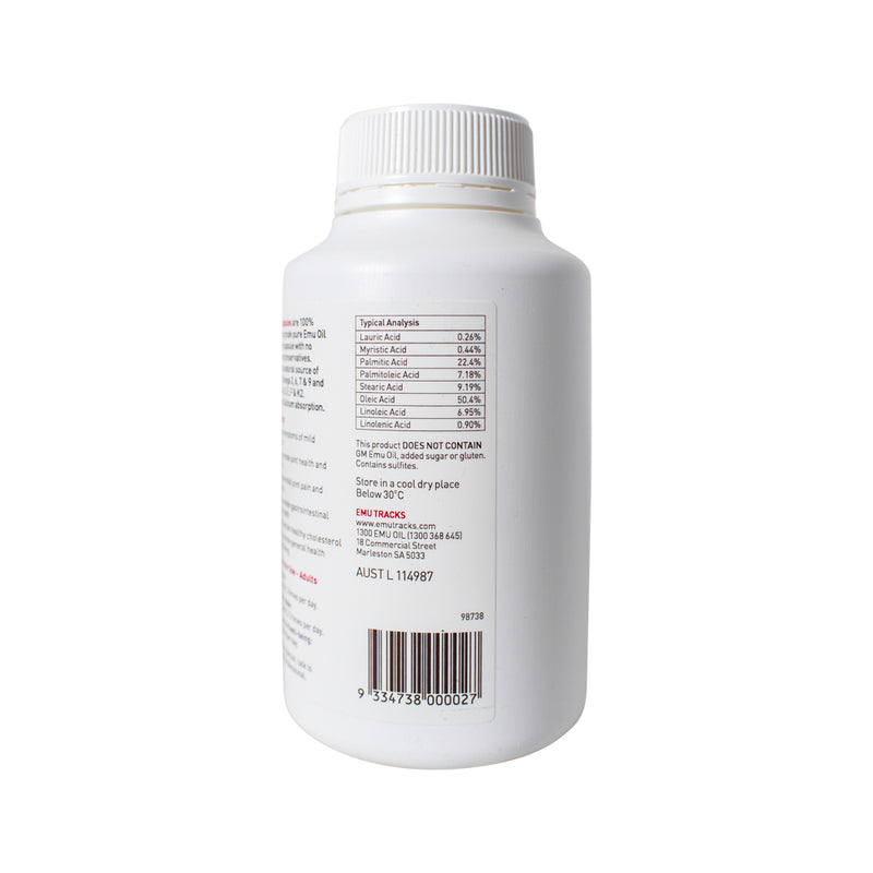 Emu Tracks Emu Oil Capsules 250c