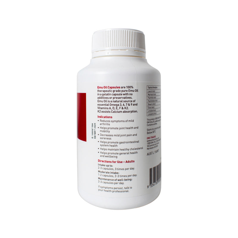Emu Tracks Emu Oil Capsules 250c