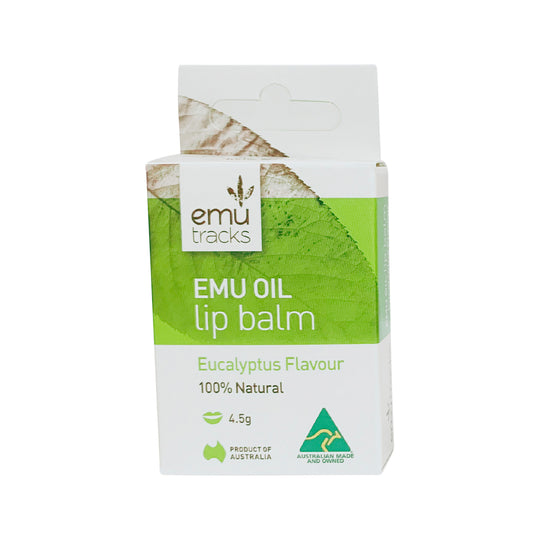 Emu Tracks Emu Oil Lip Balm Eucalyptus Flavour 4.5g