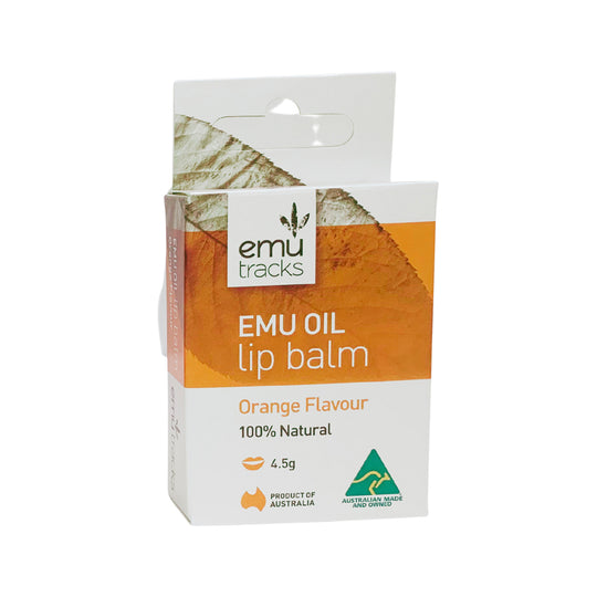 Emu Tracks Emu Oil Lip Balm Orange Flavour 4.5g