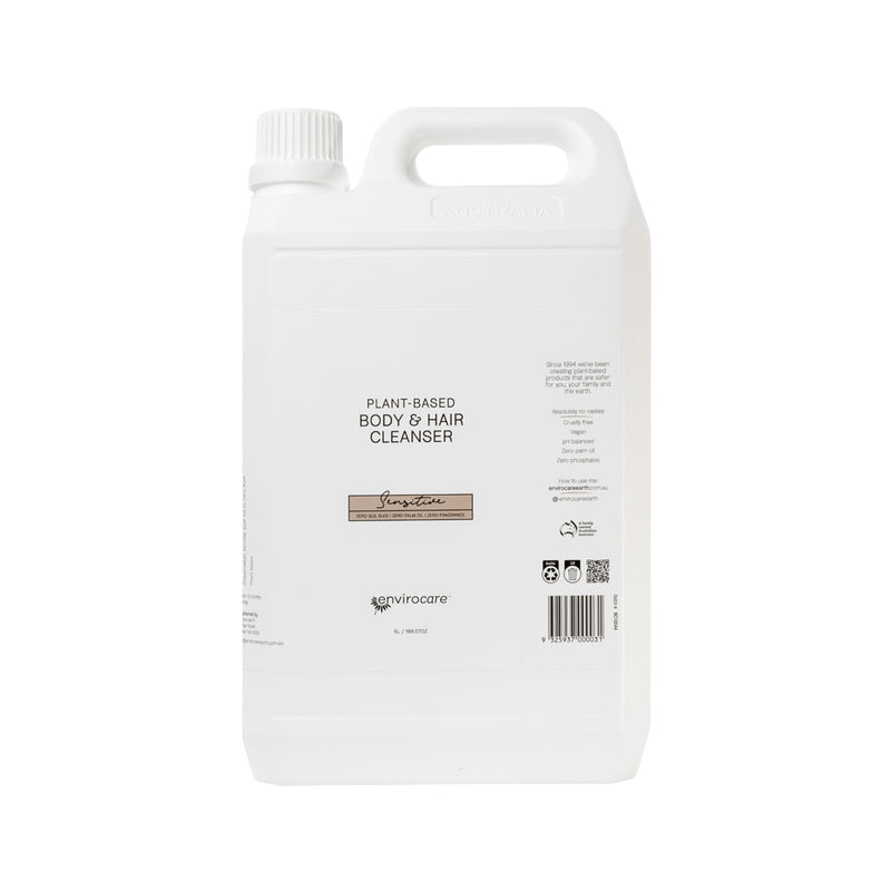 EnviroCare Plant-Based Body & Hair Cleanser Sensitive 5L